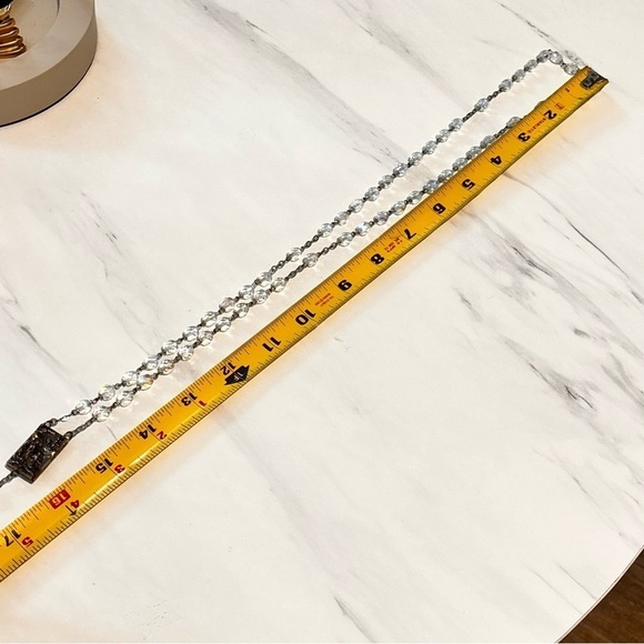 Vintage Rosary gold and silver metals with crystals - Picture 7 of 9